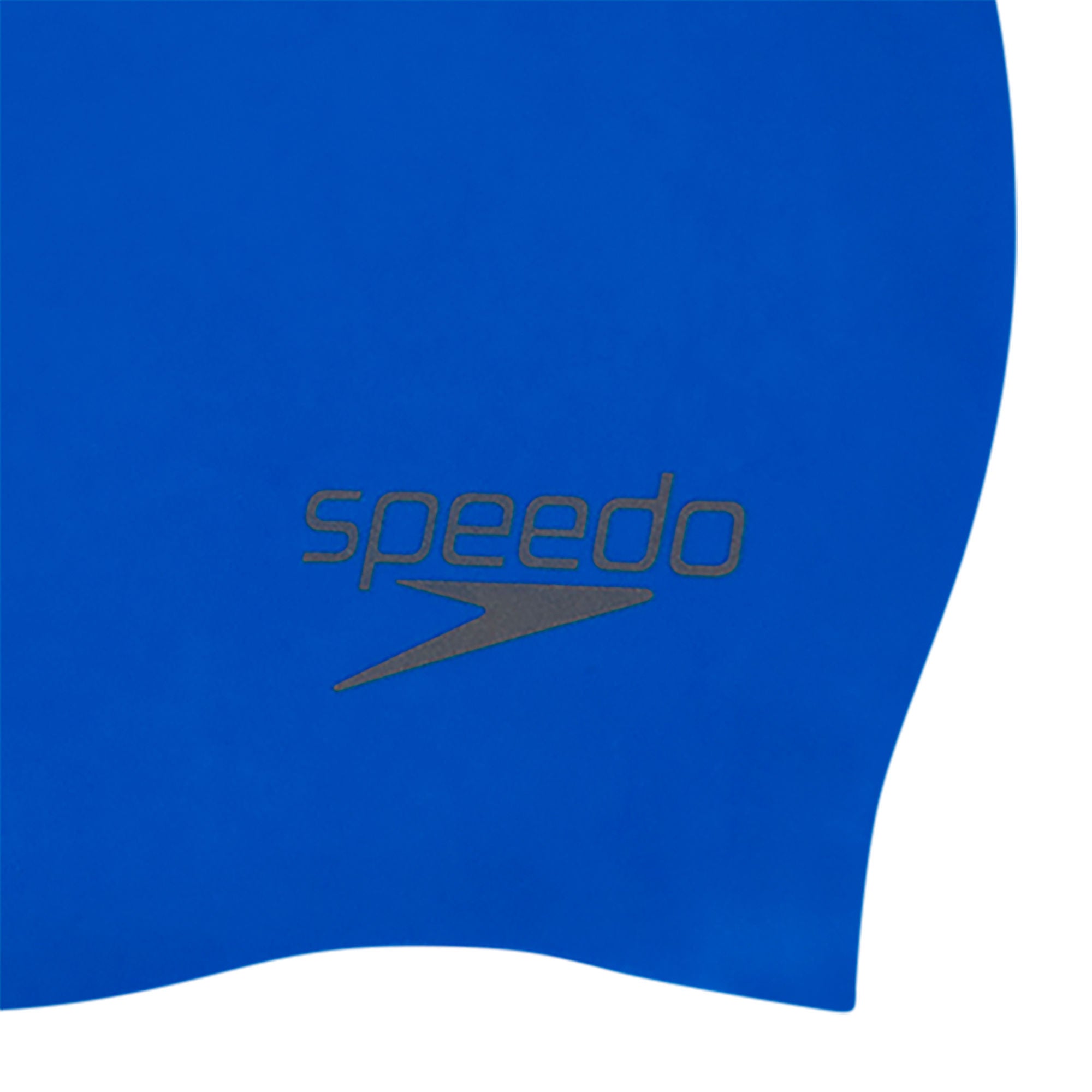 Plain Moulded Silicone Badekappe | Blau