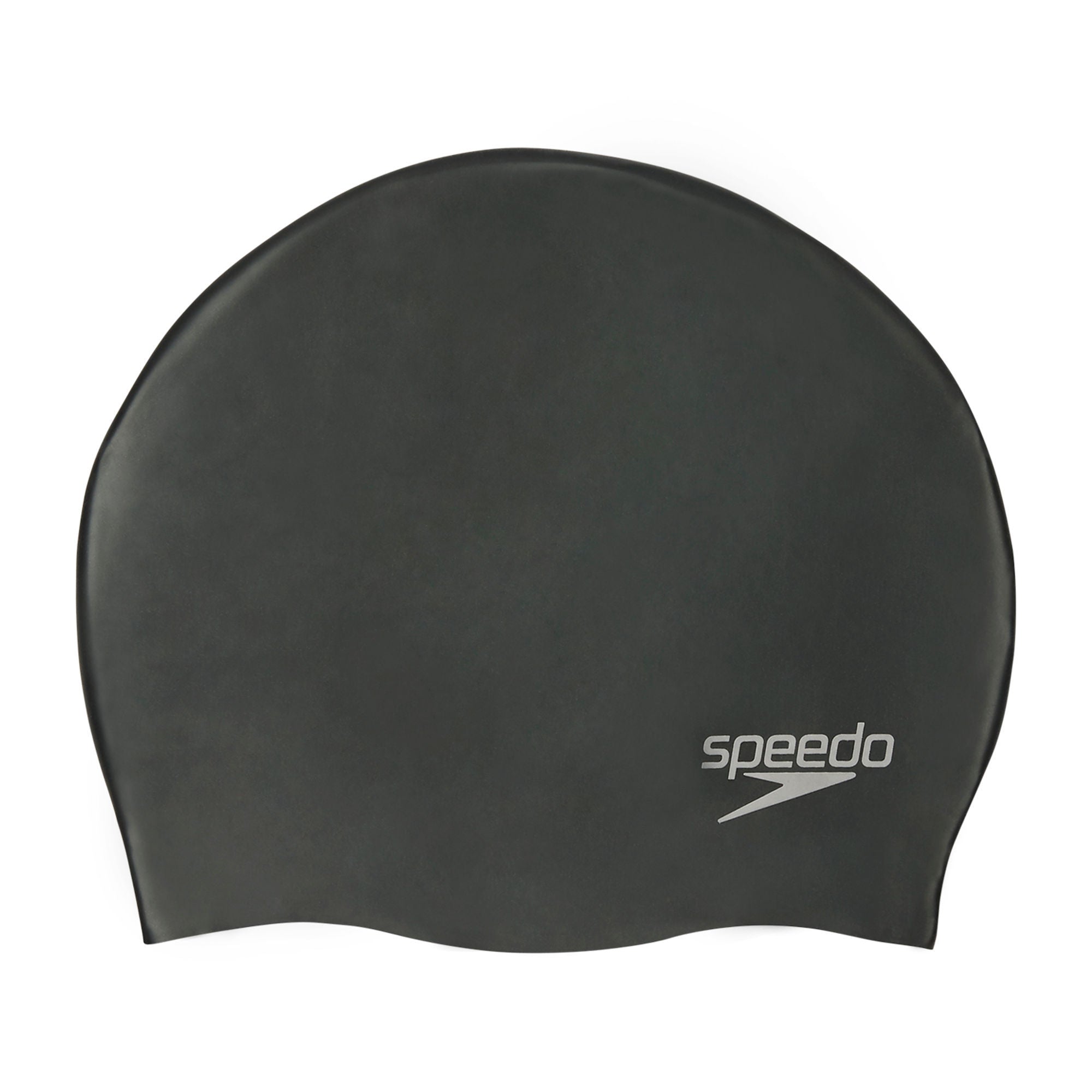 Plain Moulded Silicone Badekappe | Schwarz