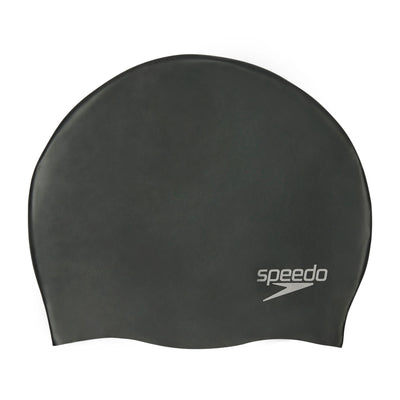 Plain Moulded Silicone Badekappe | Schwarz
