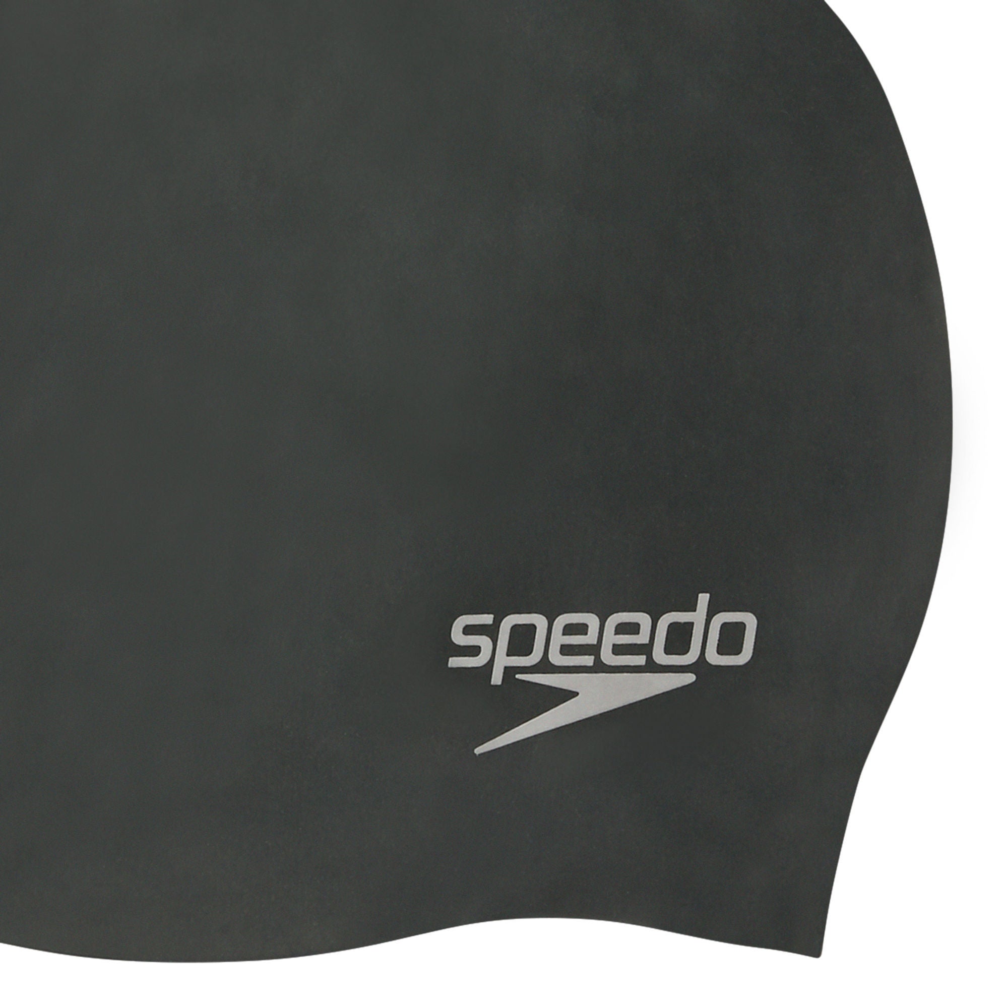 Plain Moulded Silicone Badekappe | Schwarz