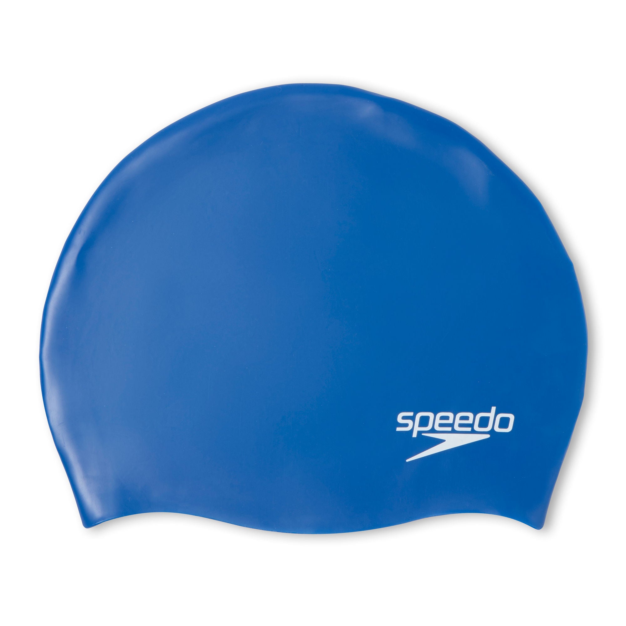 Plain Moulded Silicone Badekappe | Blau