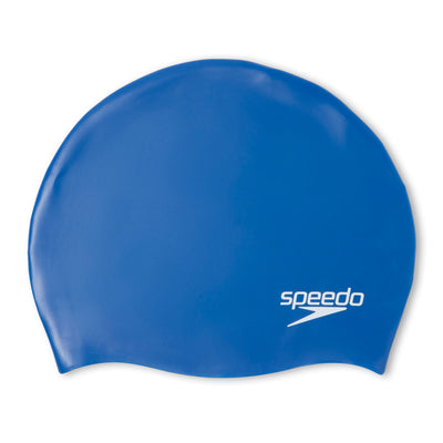 Plain Moulded Silicone Badekappe | Blau