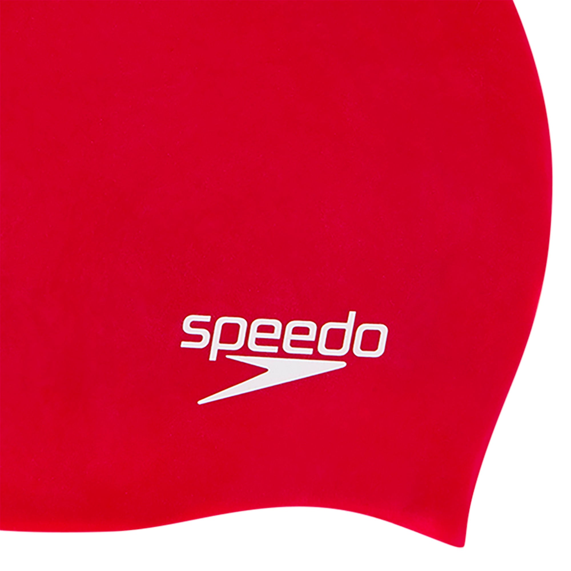 Plain Moulded Silicone Badekappe | Rot