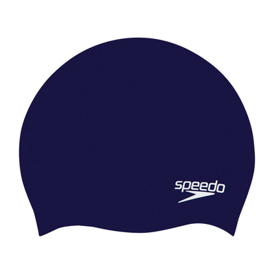 Plain Moulded Silicone Badekappe | Navy