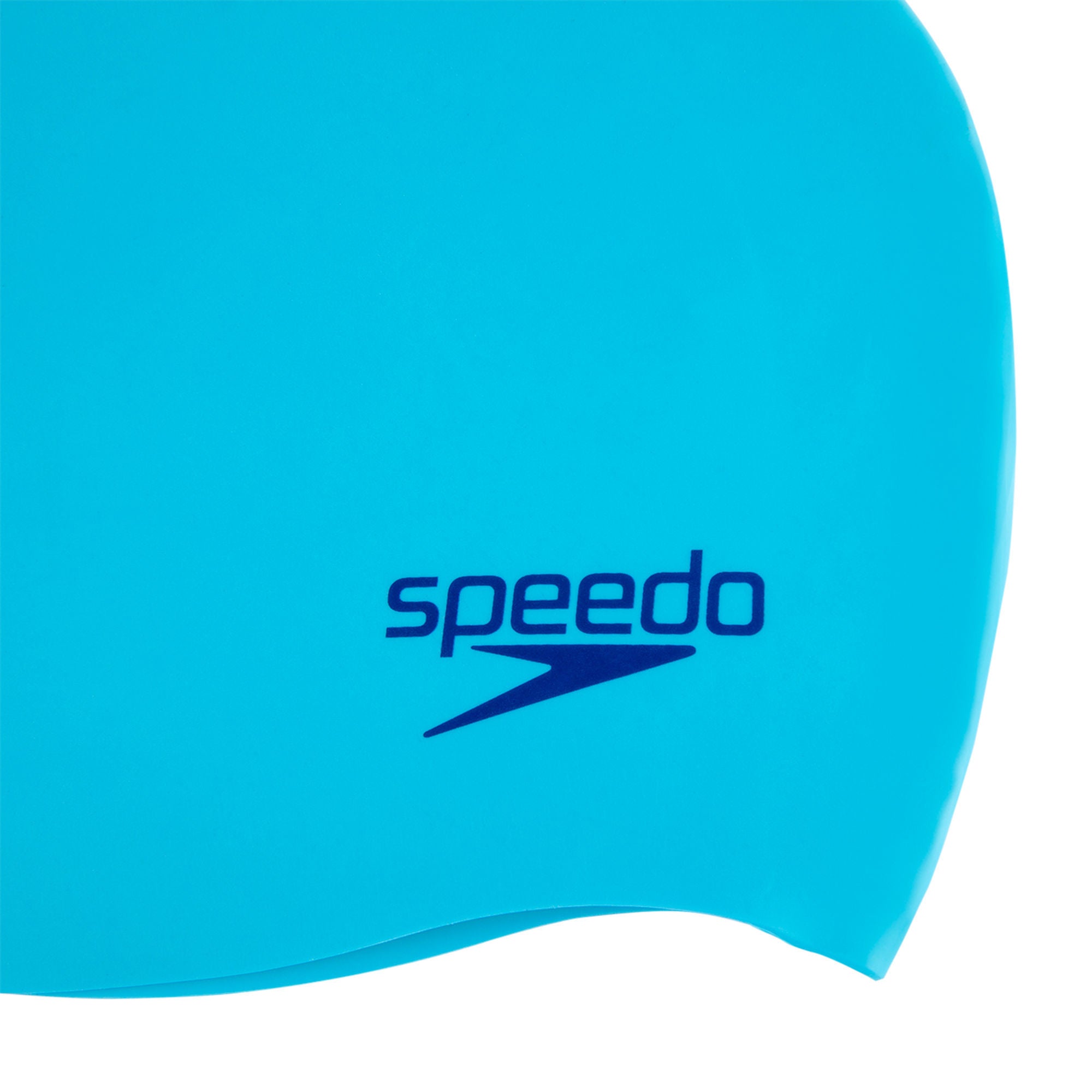 Plain Moulded Silicone Badekappe | Blau