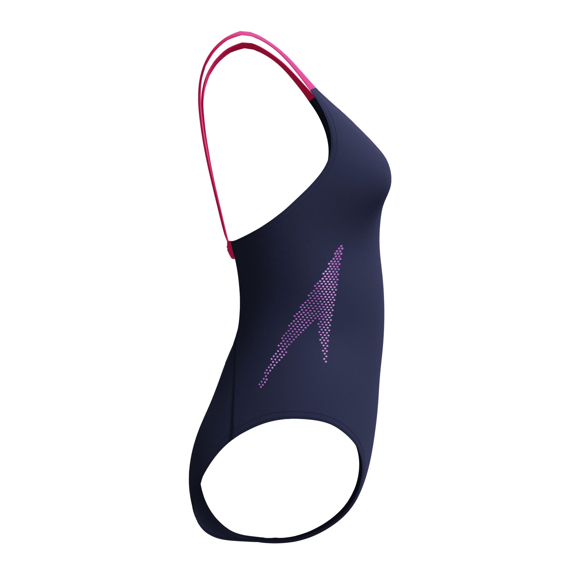 Solid Boom Leaderback Damen Badeanzug | Navy