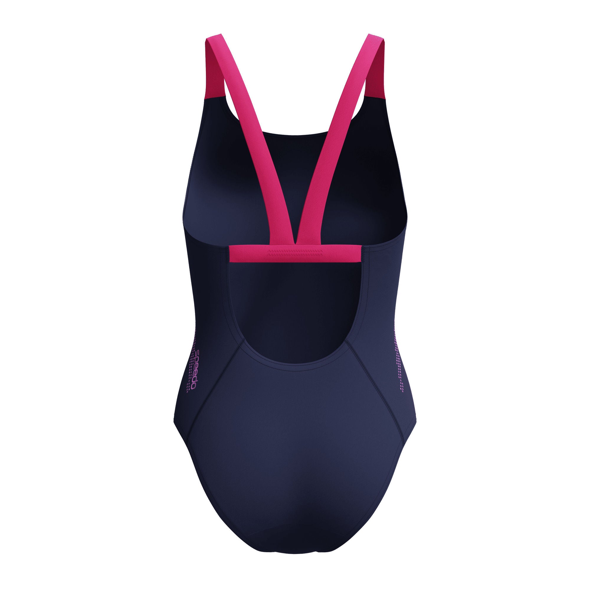 Solid Boom Leaderback Damen Badeanzug | Navy