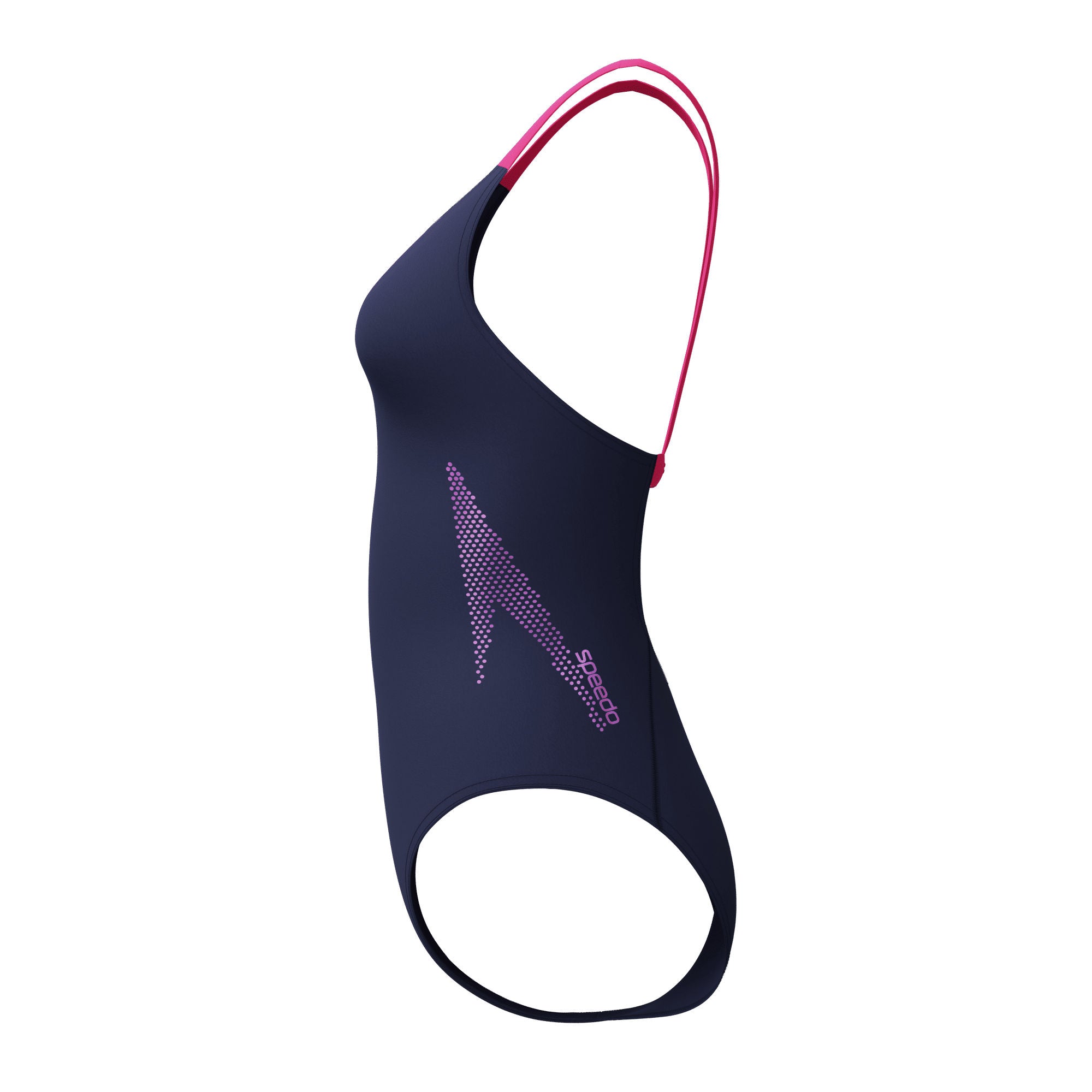 Solid Boom Leaderback Damen Badeanzug | Navy