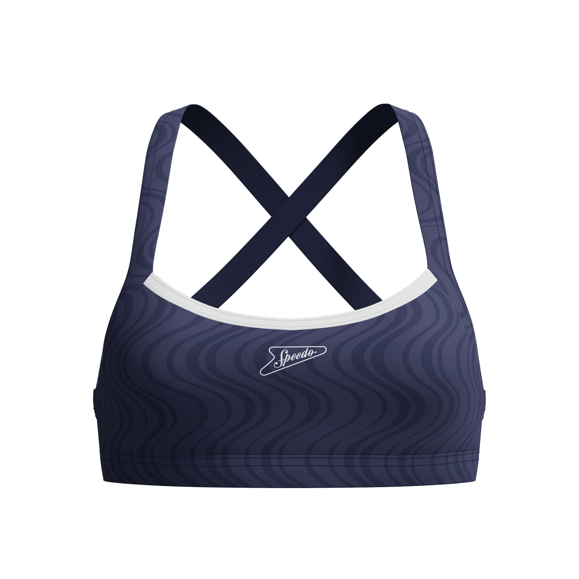 Texture Crossback Damen Bikinioberteil | Navy