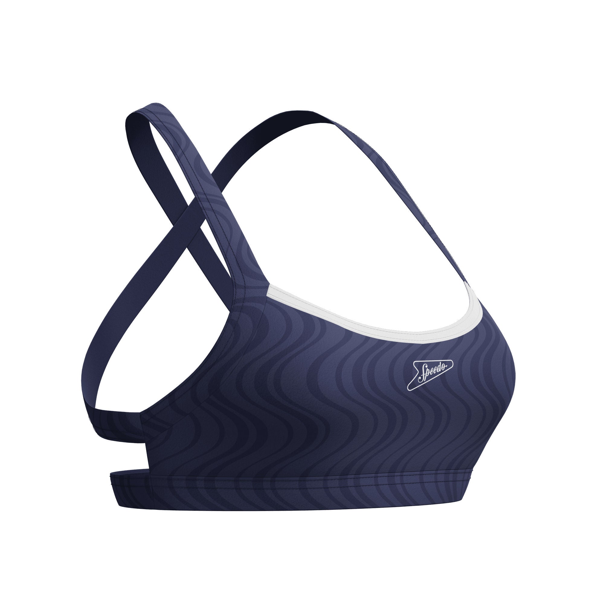 Texture Crossback Damen Bikinioberteil | Navy
