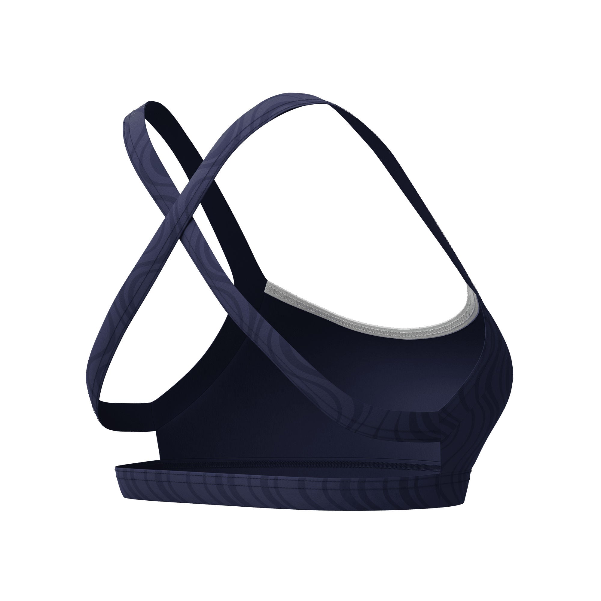 Texture Crossback Damen Bikinioberteil | Navy