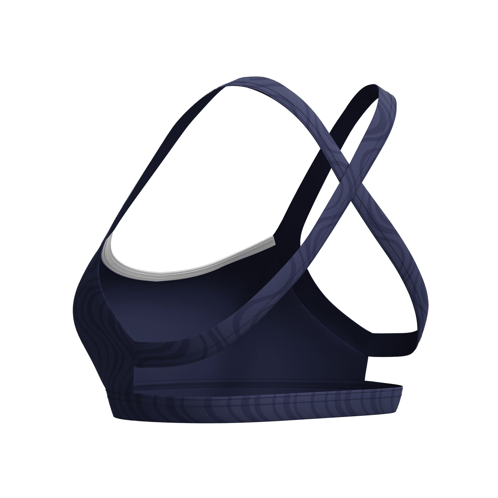Texture Crossback Damen Bikinioberteil | Navy