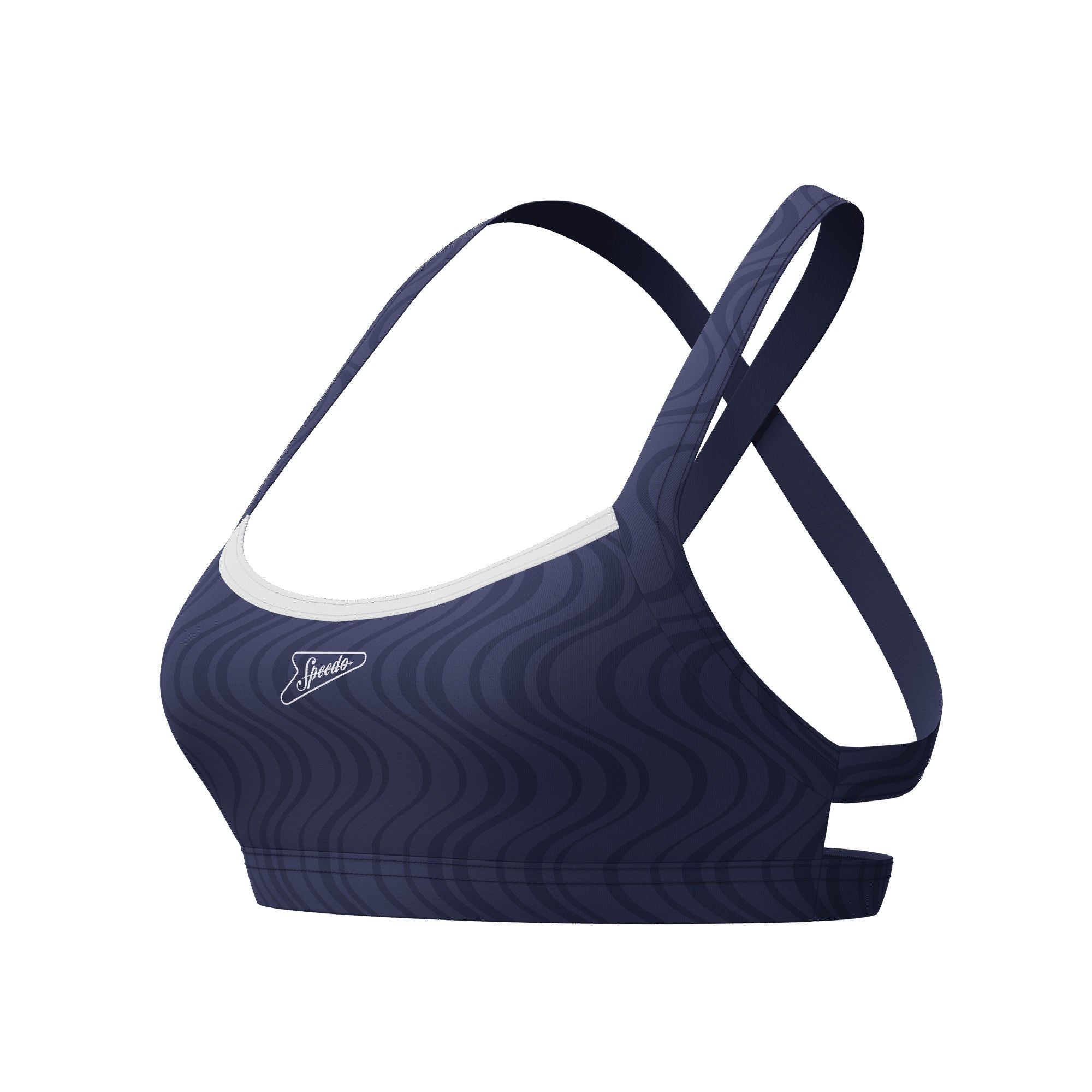 Texture Crossback Damen Bikinioberteil | Navy