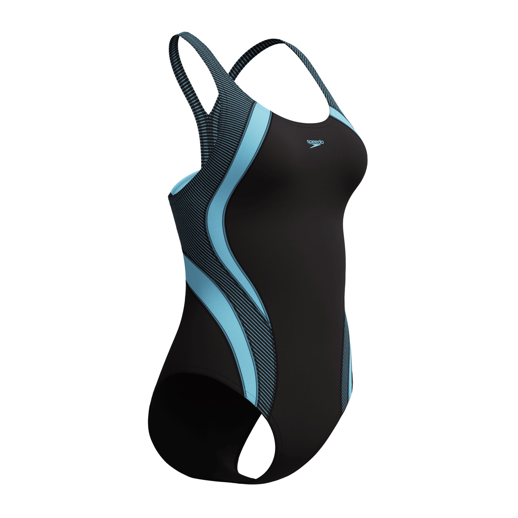 Quantum Rib Splice Damen Badeanzug | Schwarz