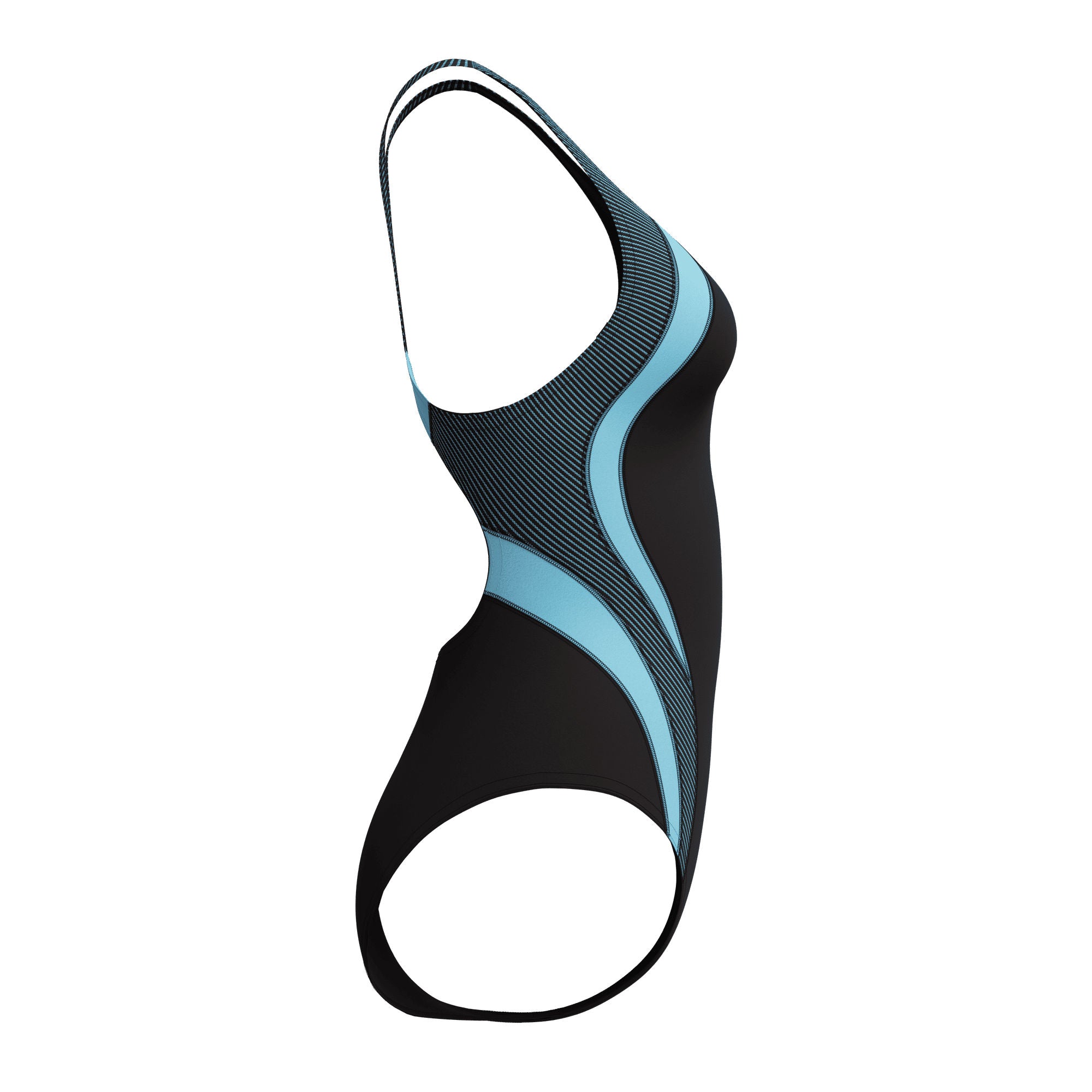 Quantum Rib Splice Damen Badeanzug | Schwarz