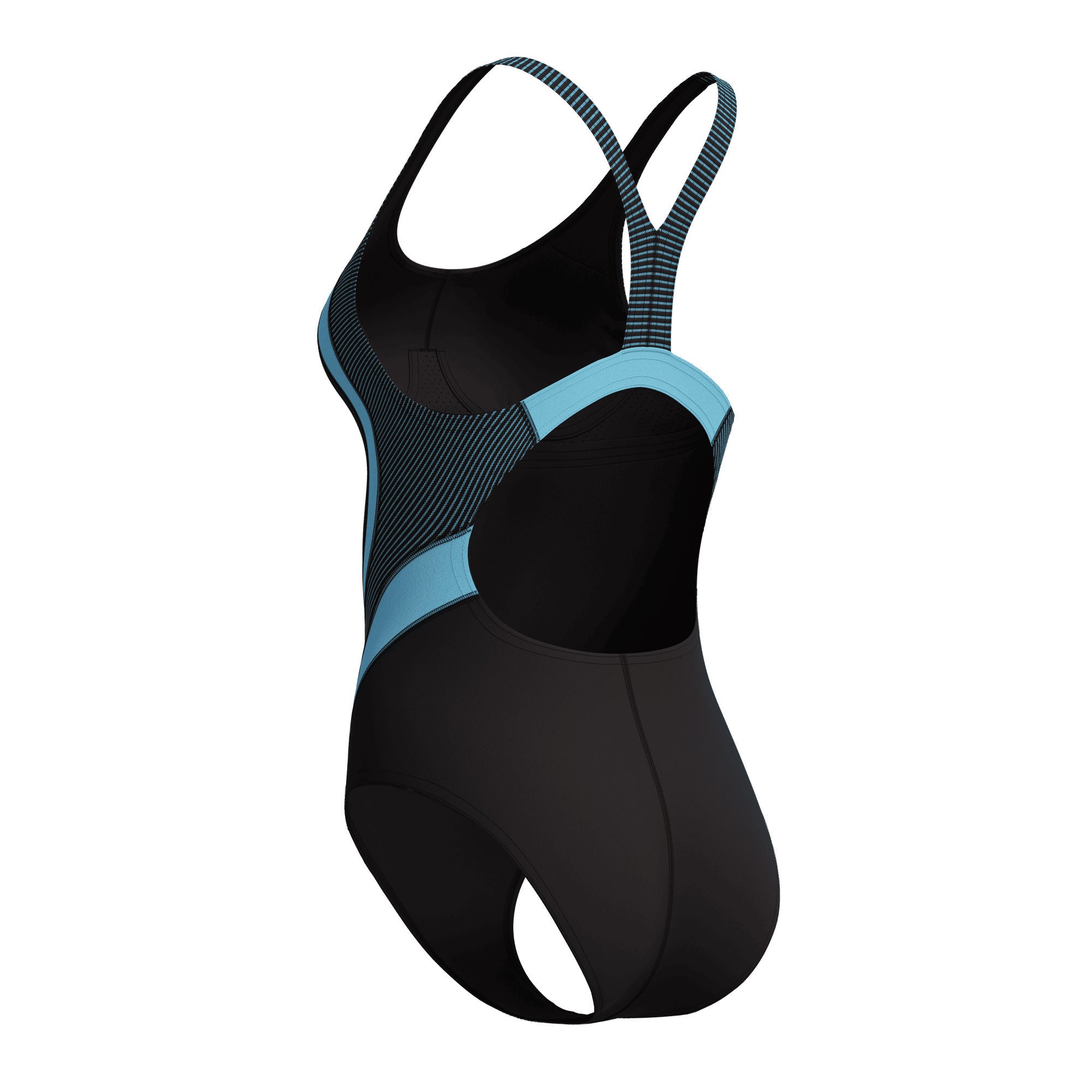 Quantum Rib Splice Damen Badeanzug | Schwarz
