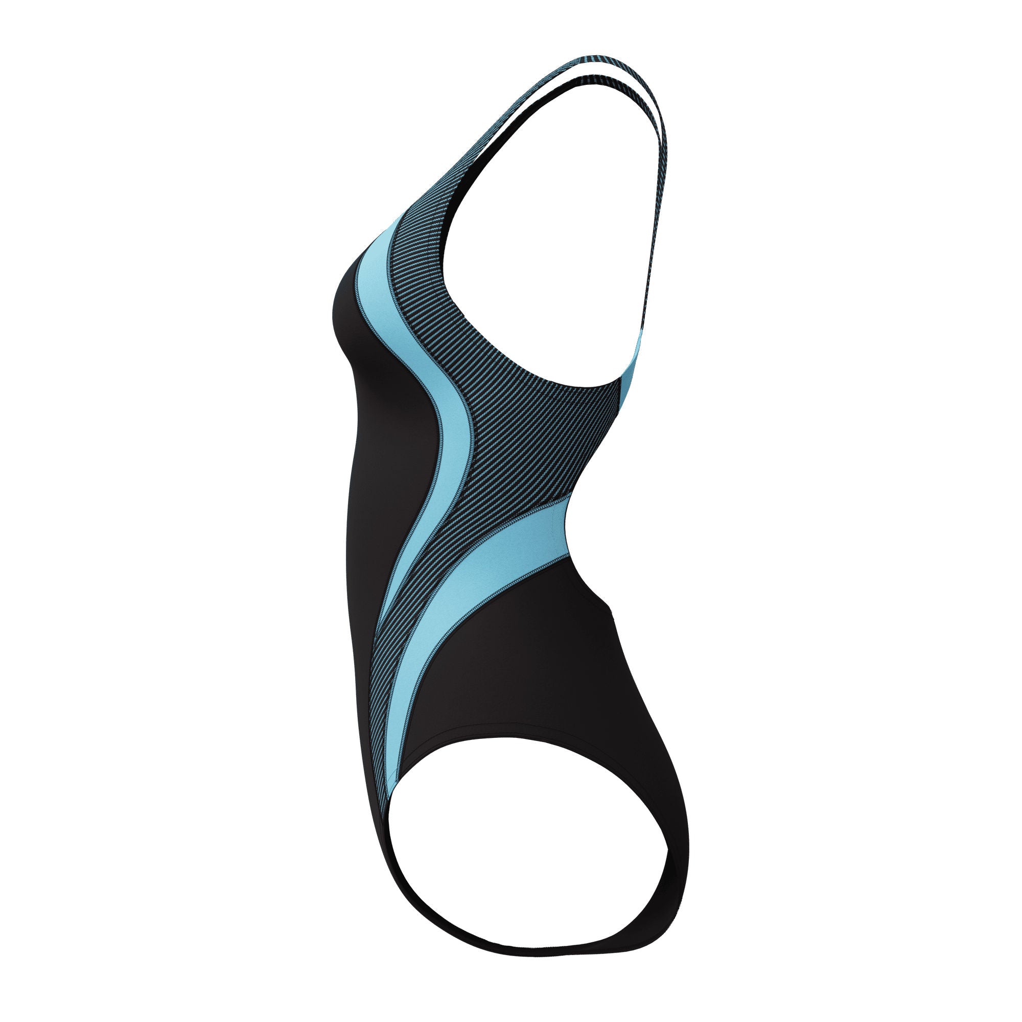 Quantum Rib Splice Damen Badeanzug | Schwarz