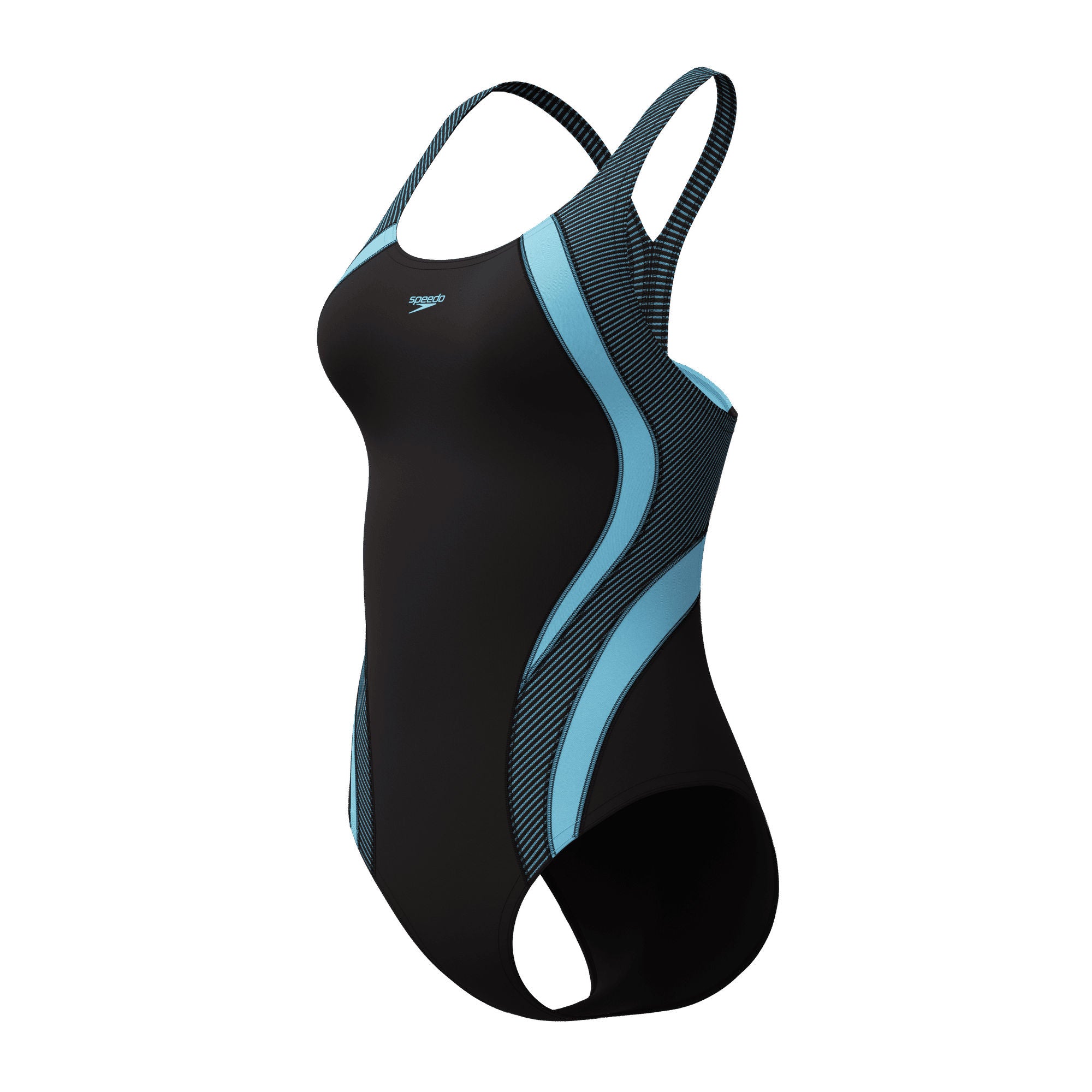 Quantum Rib Splice Damen Badeanzug | Schwarz