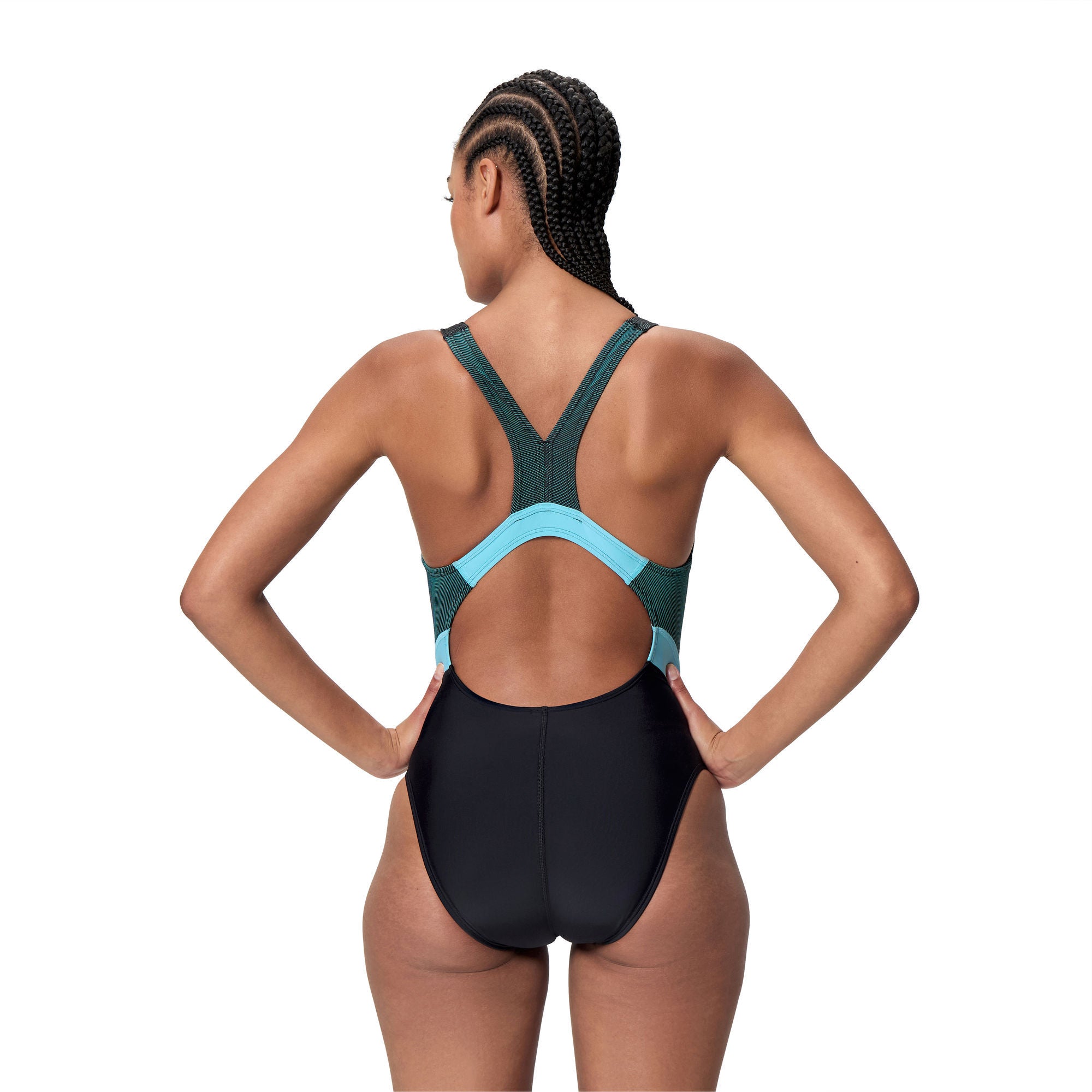 Quantum Rib Splice Damen Badeanzug | Schwarz
