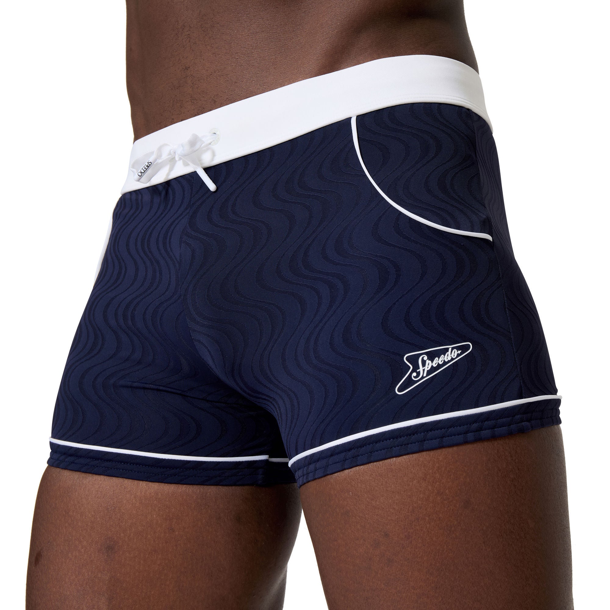 Textured Herren Aquashorts | Navy