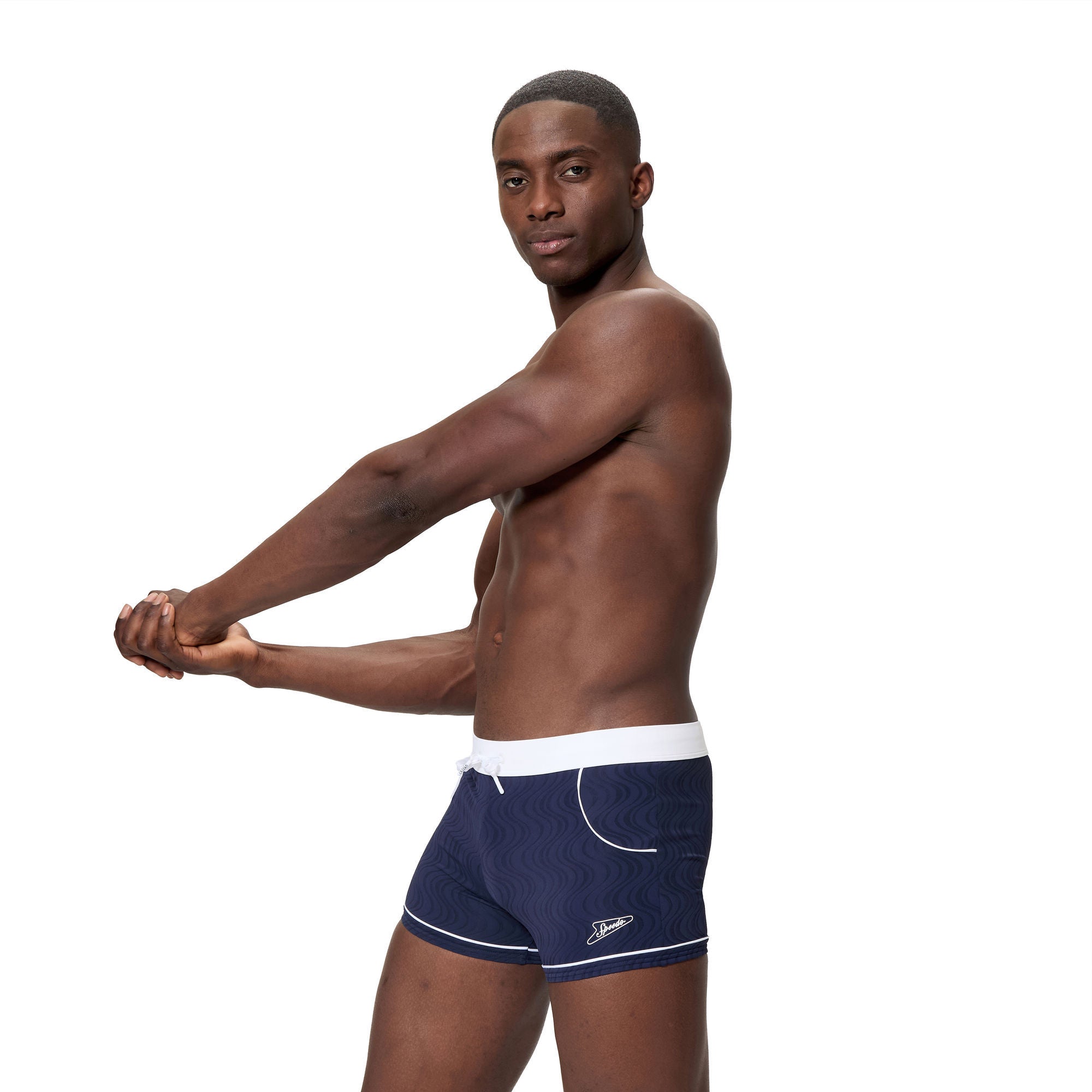 Textured Herren Aquashorts | Navy