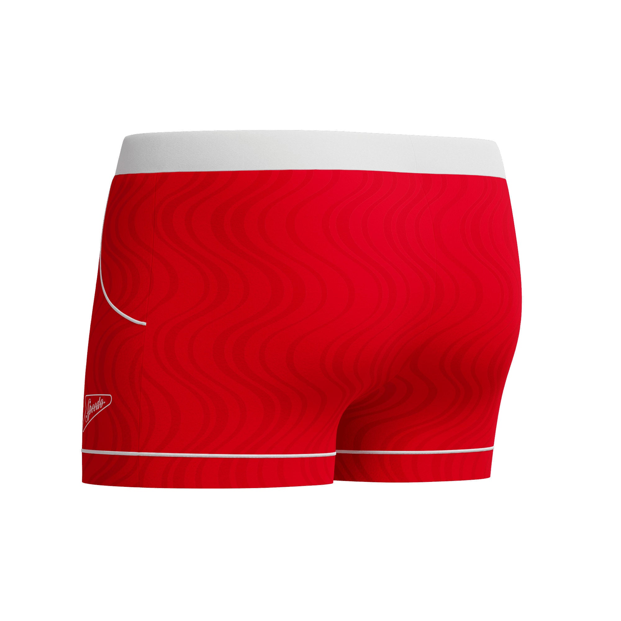Textured Herren Aquashorts | Rot