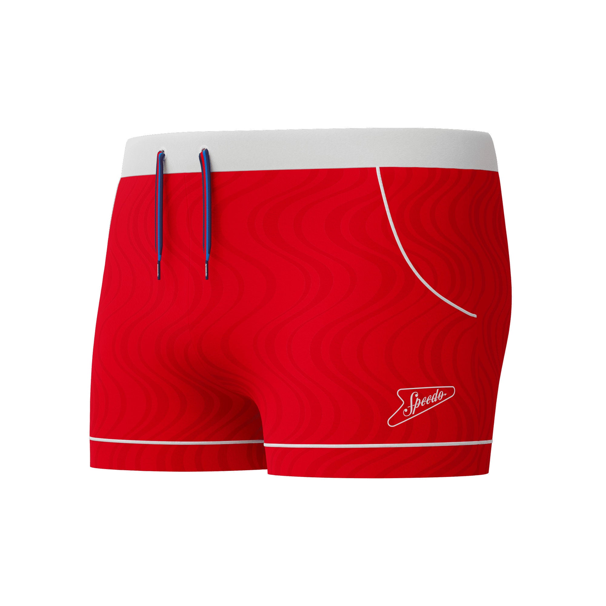 Textured Herren Aquashorts | Rot
