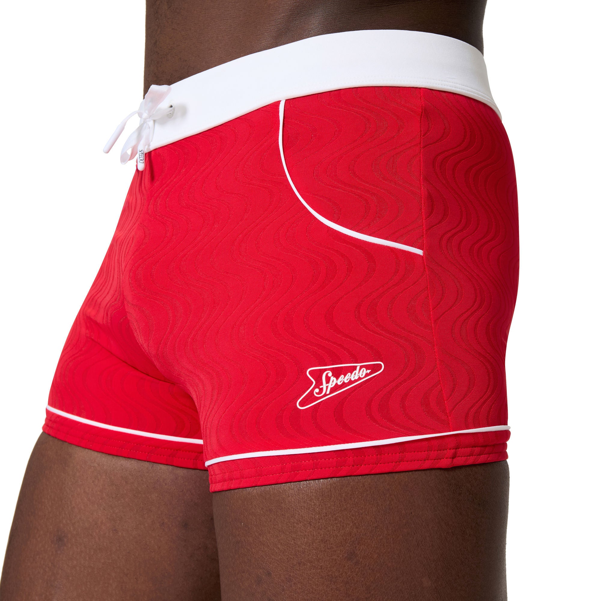Textured Herren Aquashorts | Rot
