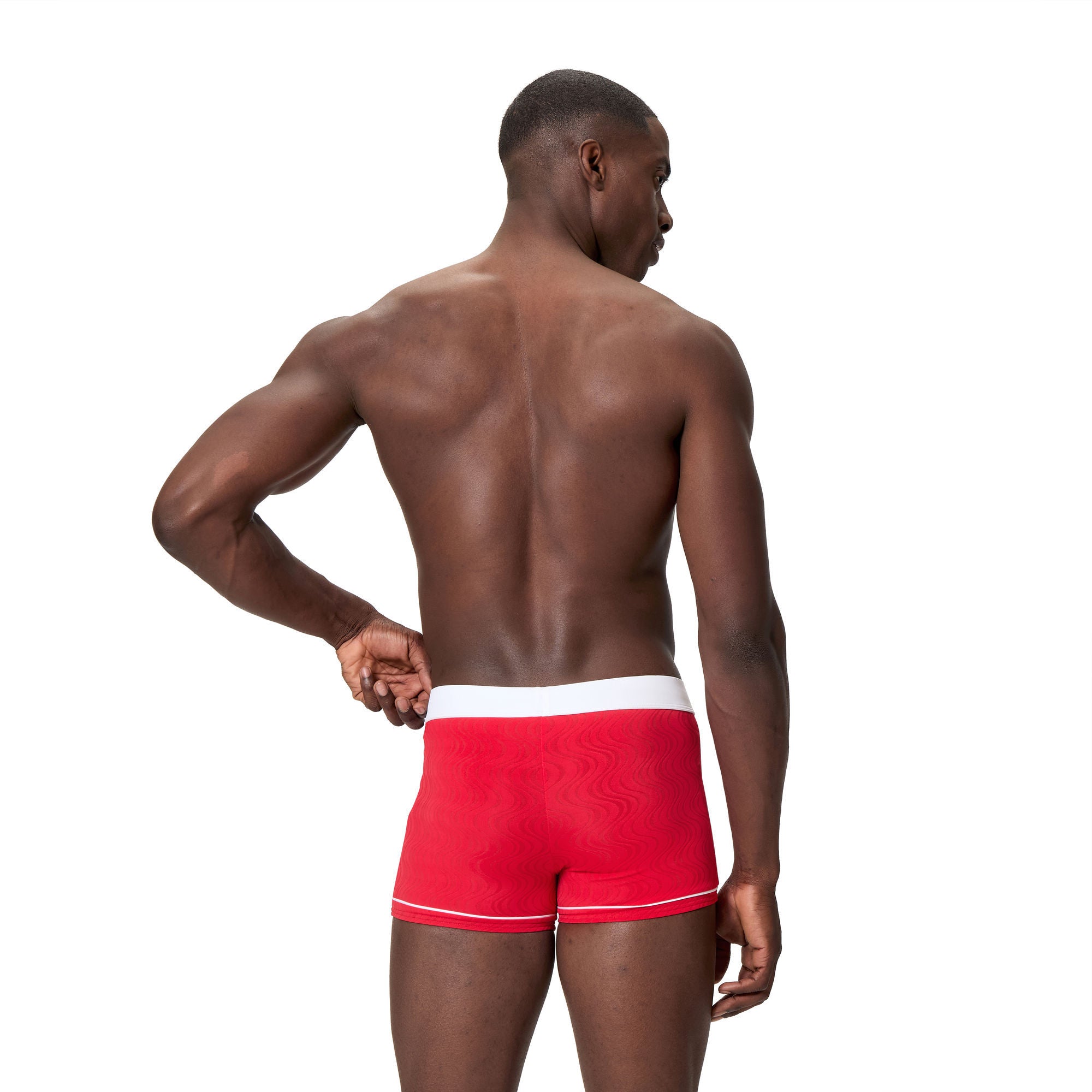 Textured Herren Aquashorts | Rot