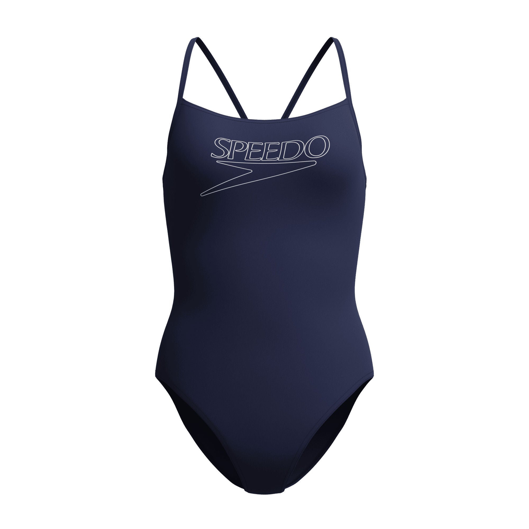 Endurance+ Logo Thin Strap Damen Badeanzug | Navy