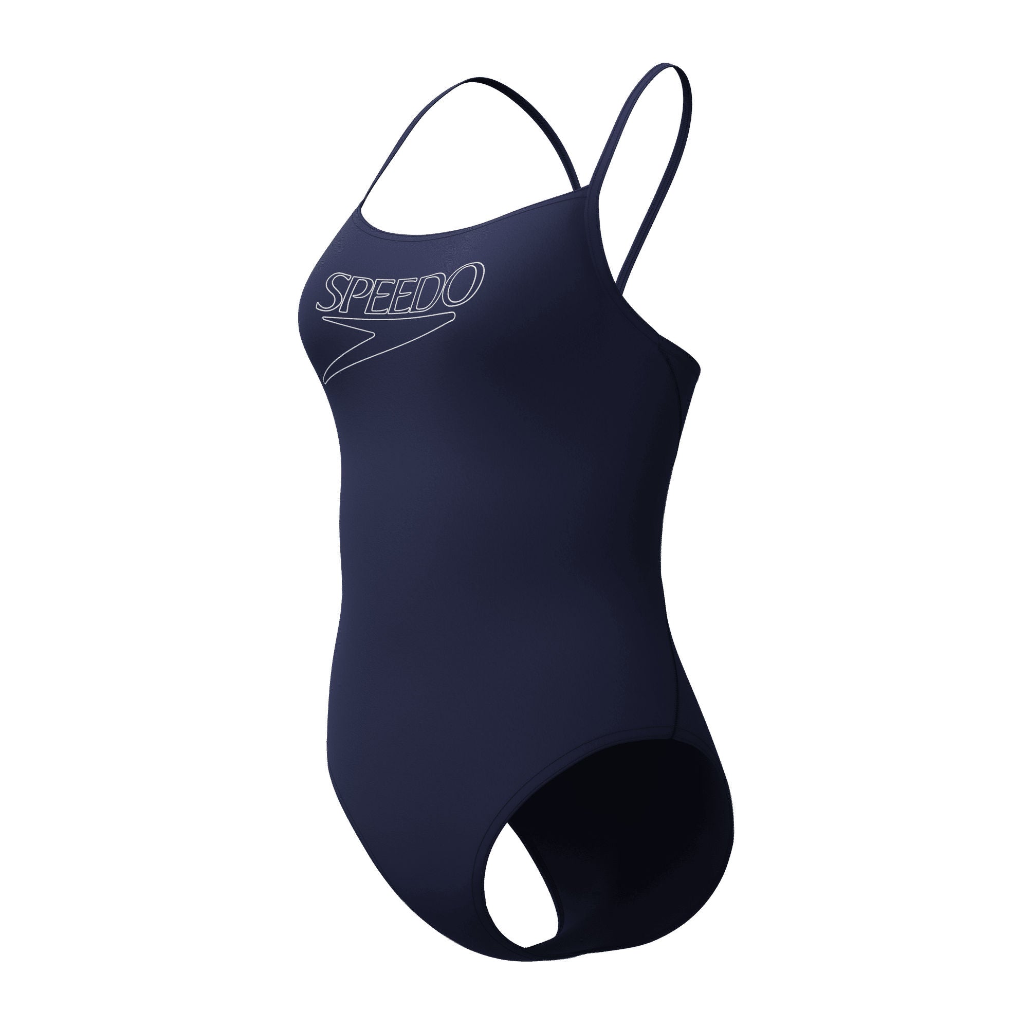 Endurance+ Logo Thin Strap Damen Badeanzug | Navy