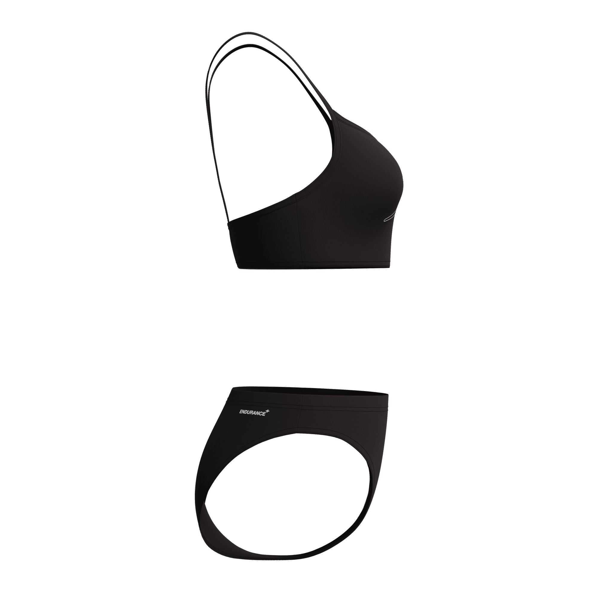 Endurance+ Logo Thin Strap Damen Bikini | Schwarz