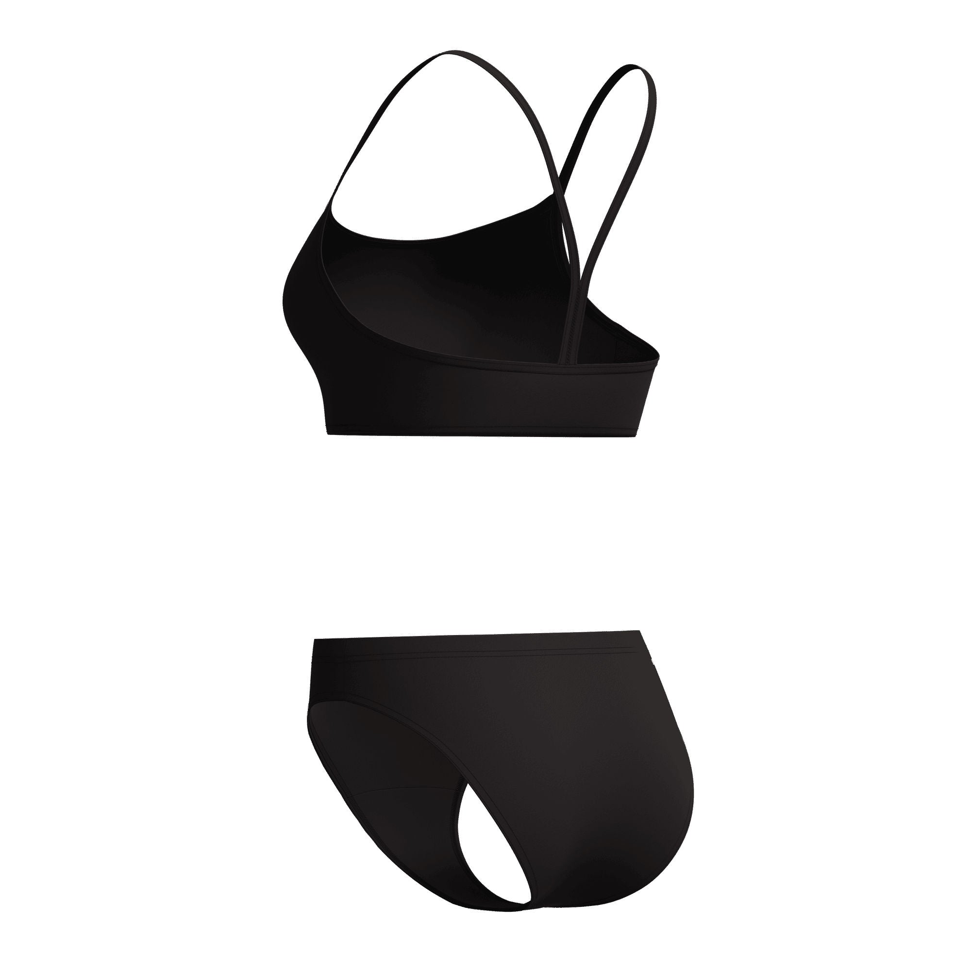 Endurance+ Logo Thin Strap Damen Bikini | Schwarz