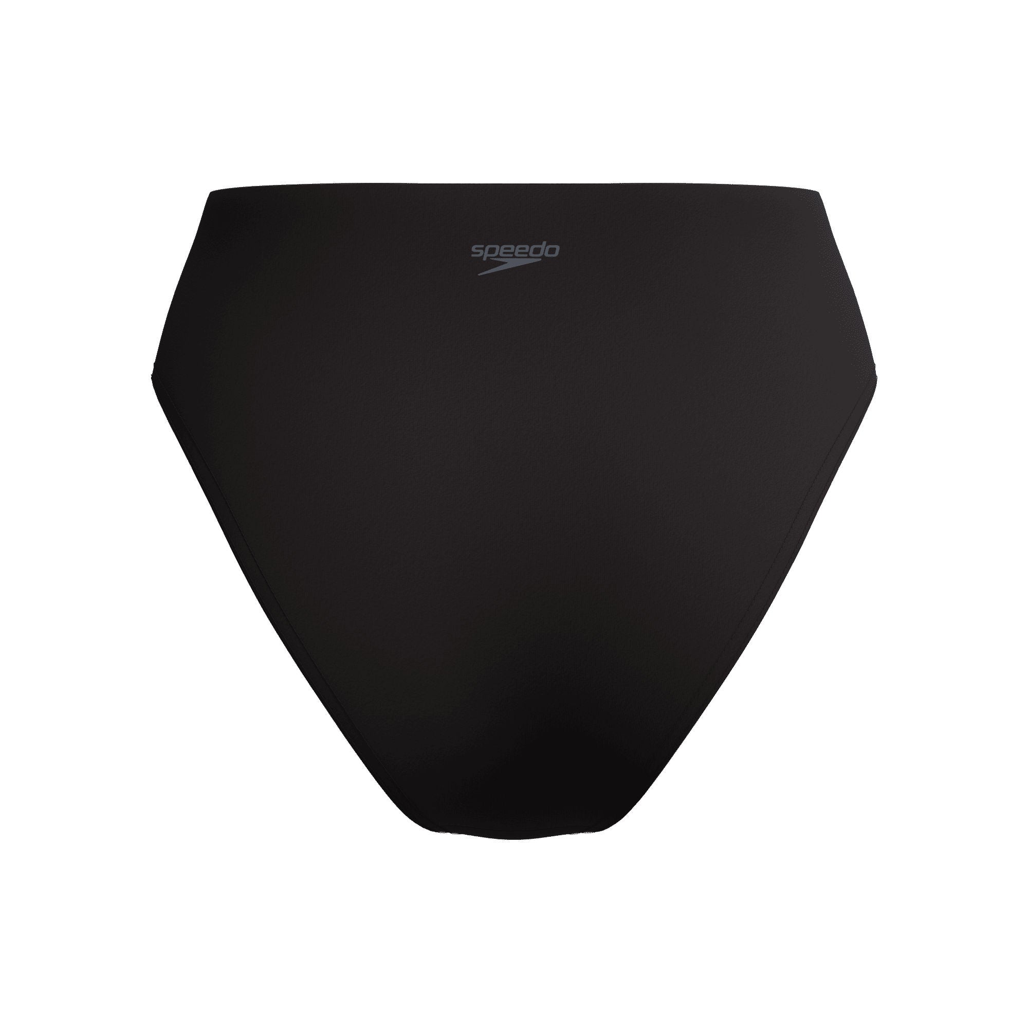 Solid Cheeky HW Damen Bikinihose | Schwarz