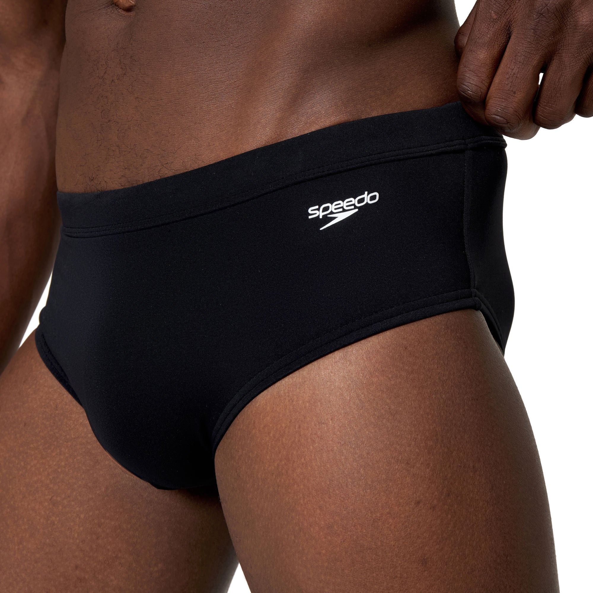 Solid The Speedo Herren Badeslip | Schwarz