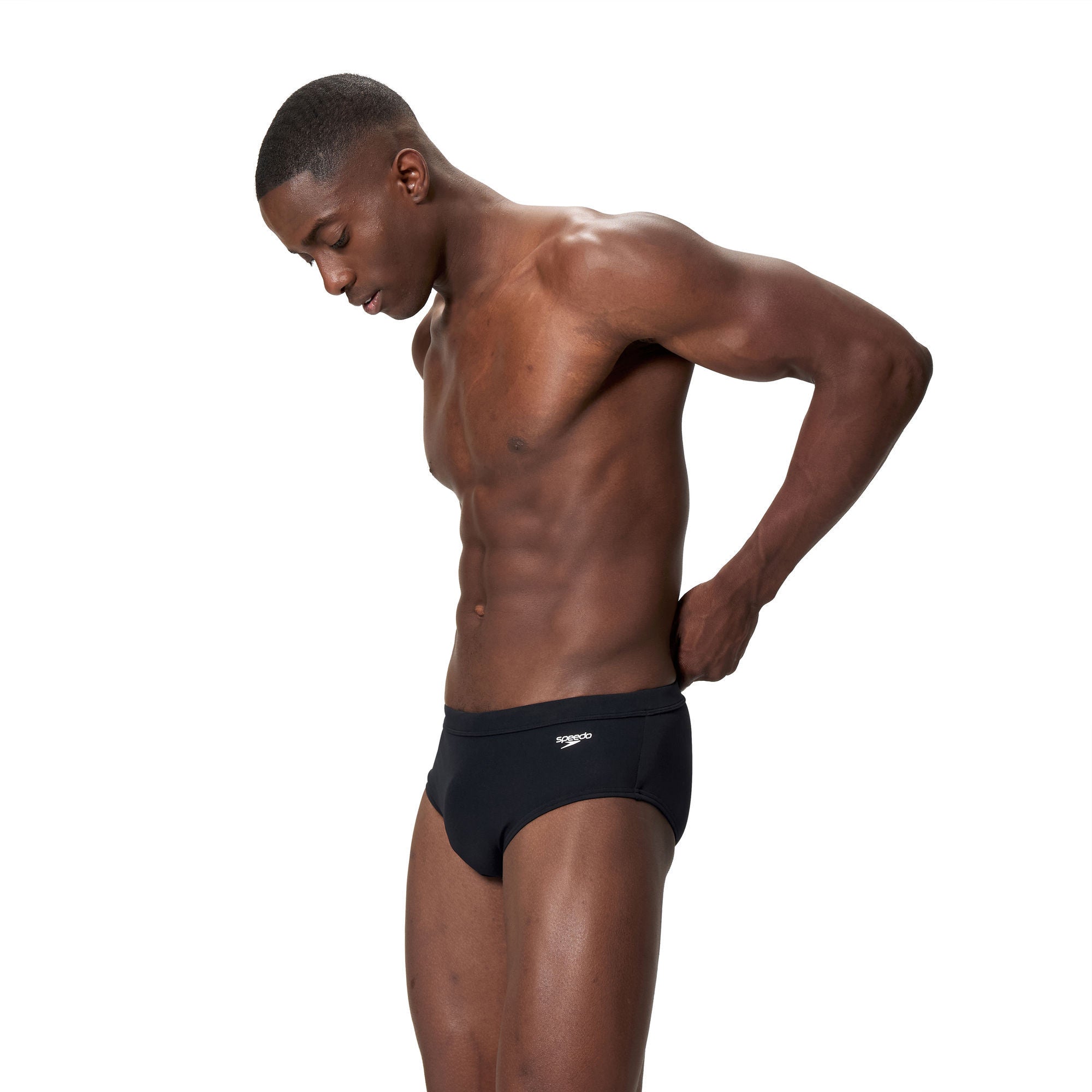 Solid The Speedo Herren Badeslip | Schwarz