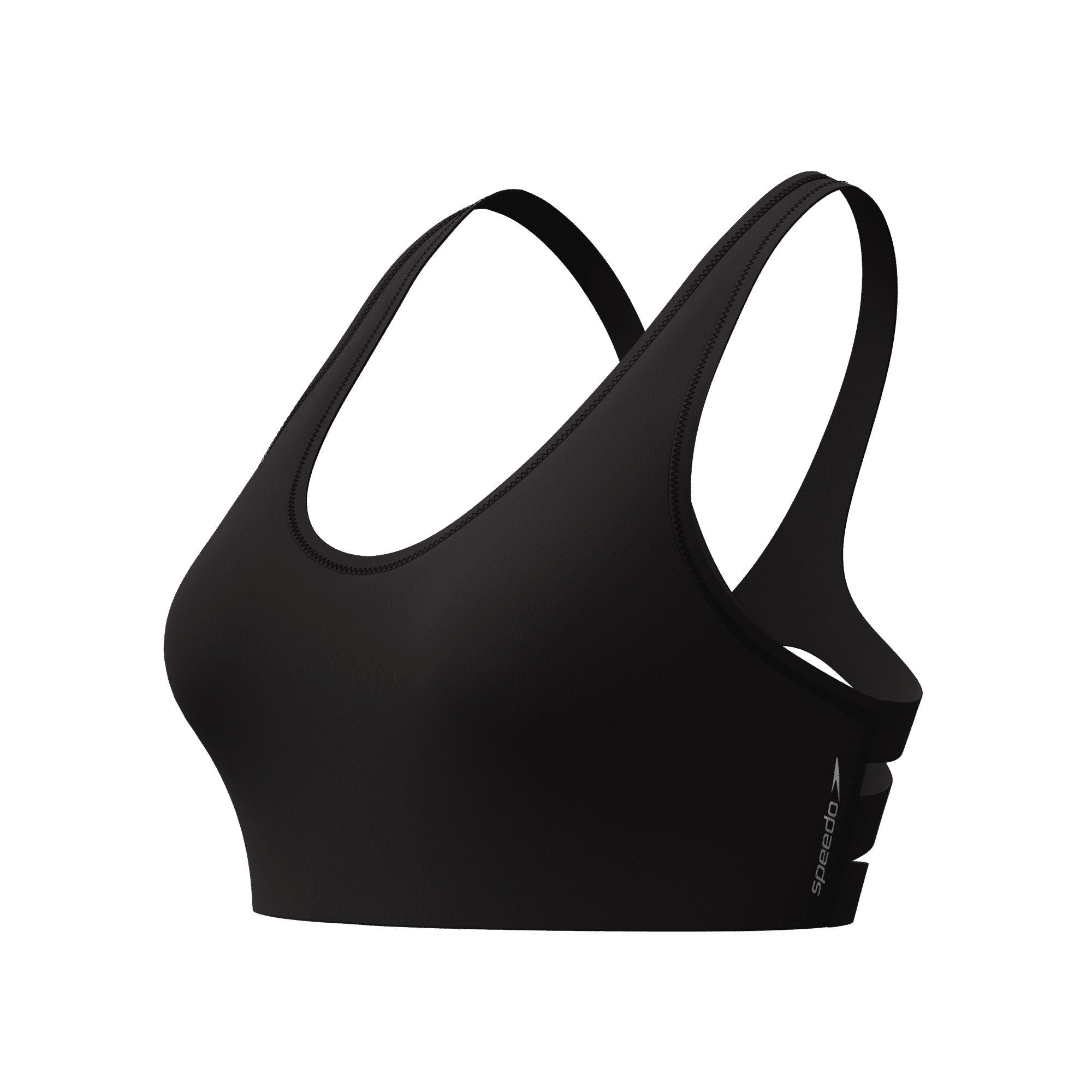 Sculpture Boom Back Damen Bikinioberteil | Schwarz