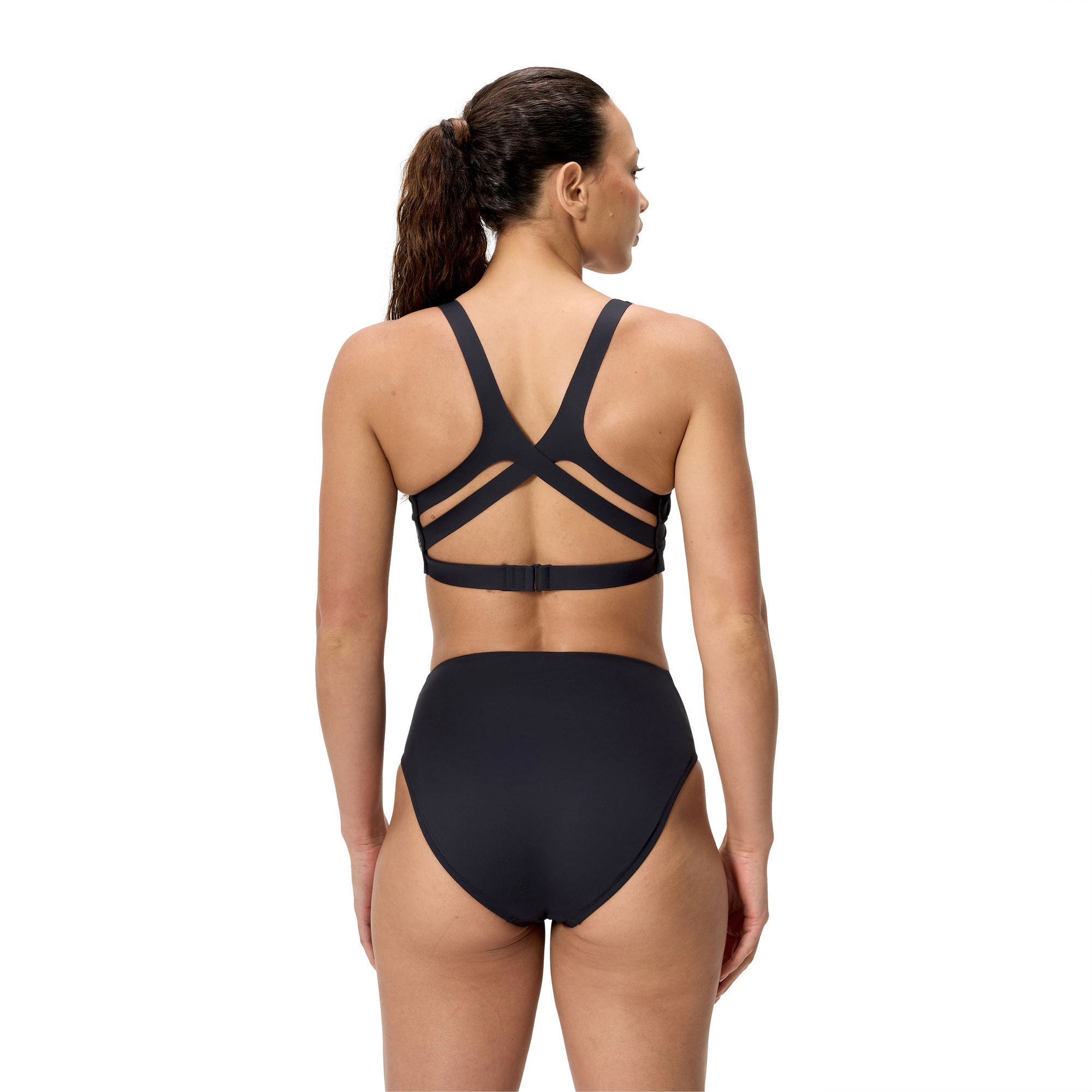 Sculpture Boom Back Damen Bikinioberteil | Schwarz