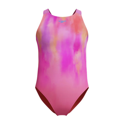 Print Pulseback Mädchen Badeanzug | Pink