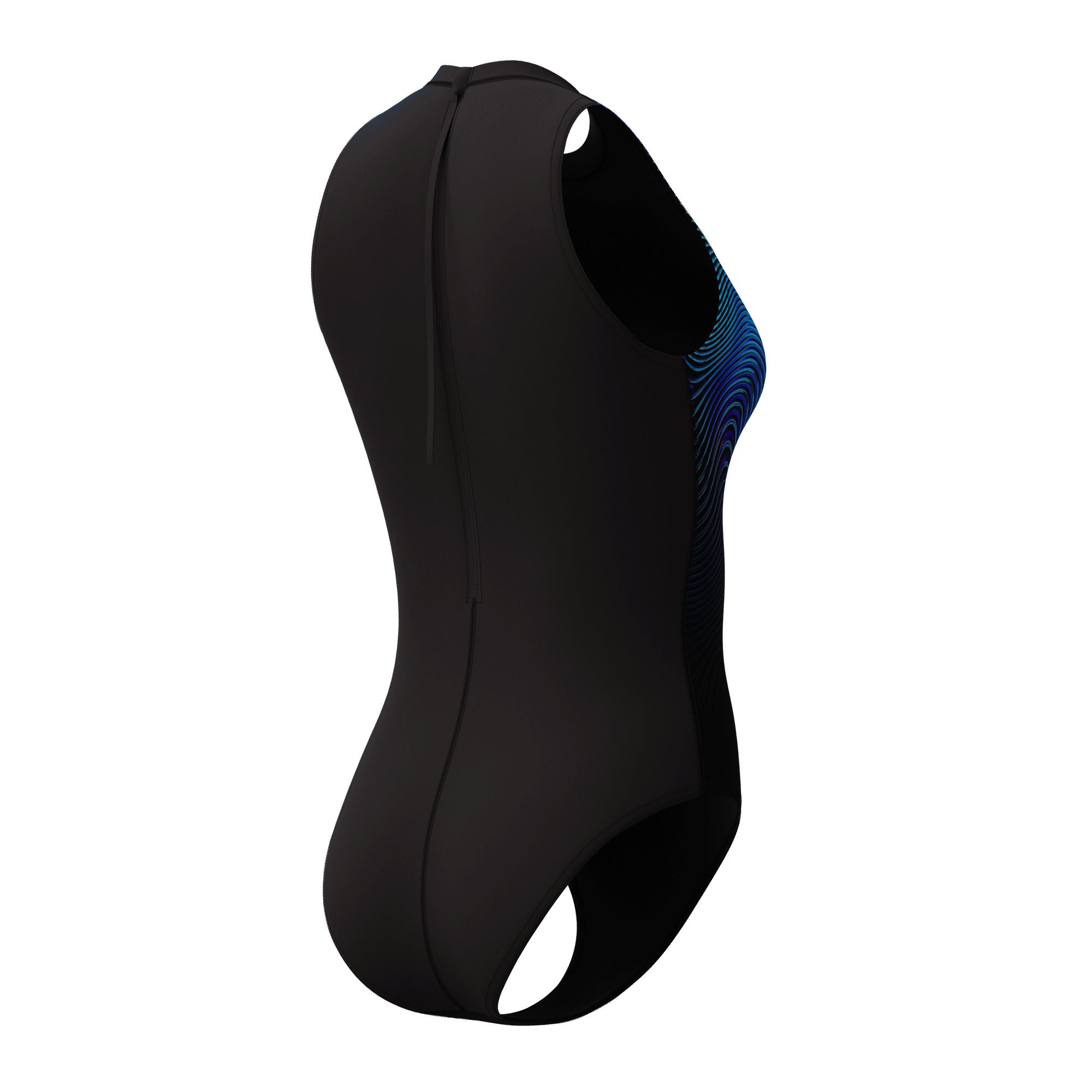 Print Hydrasuit Damen Badeanzug | Schwarz