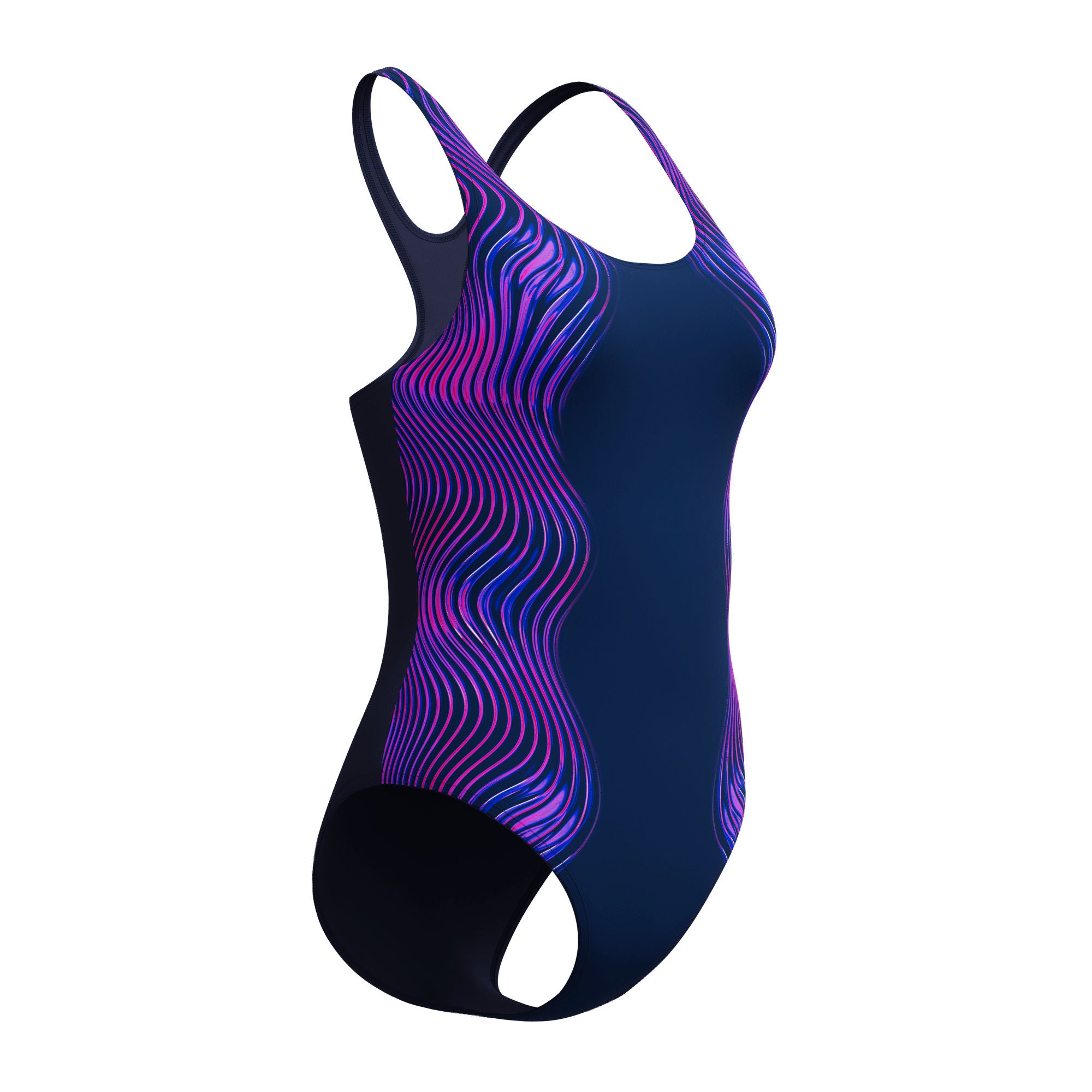 Print Medalist Damen Badeanzug | Navy