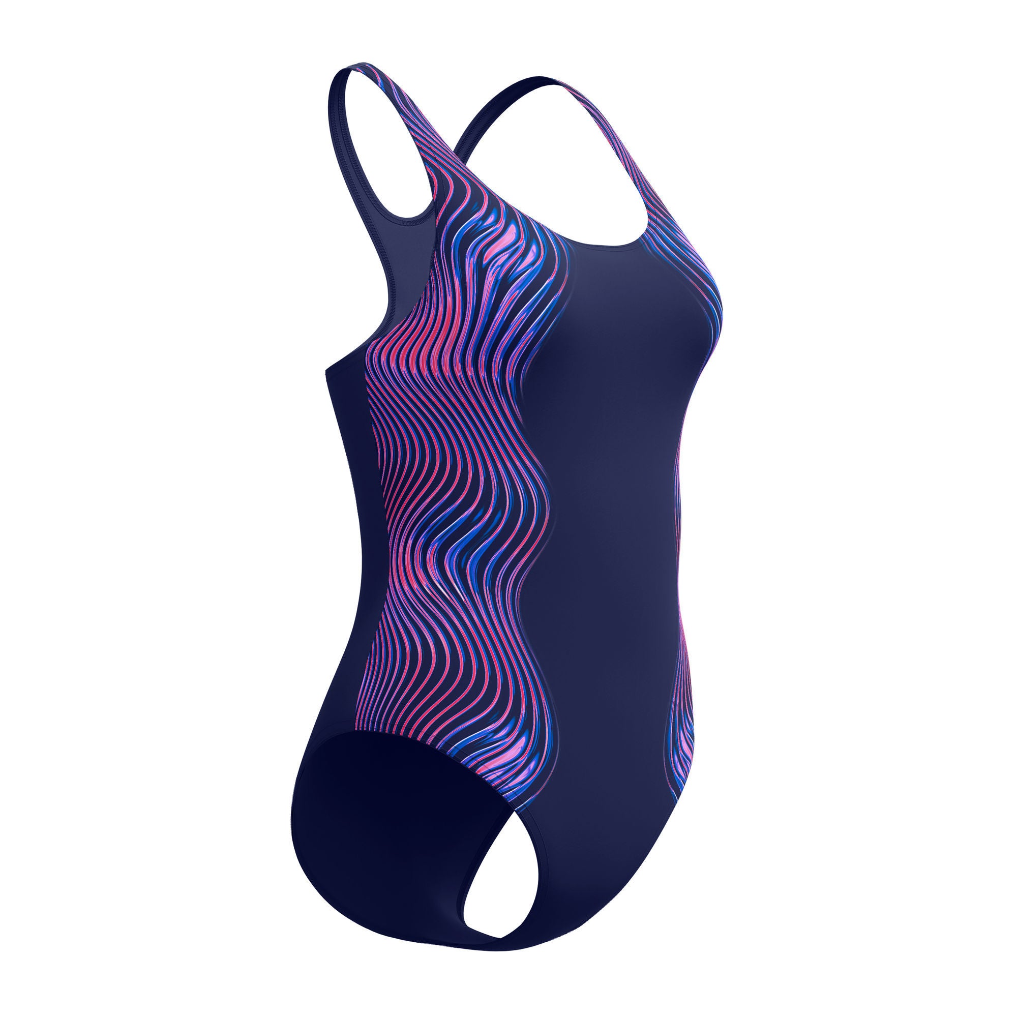 Print Medalist Damen Badeanzug | Navy