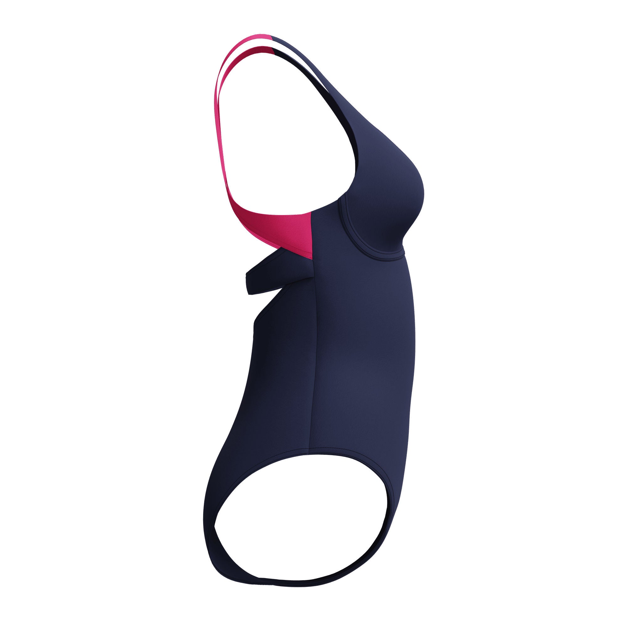 Solid Flex Band Damen Badeanzug | Navy