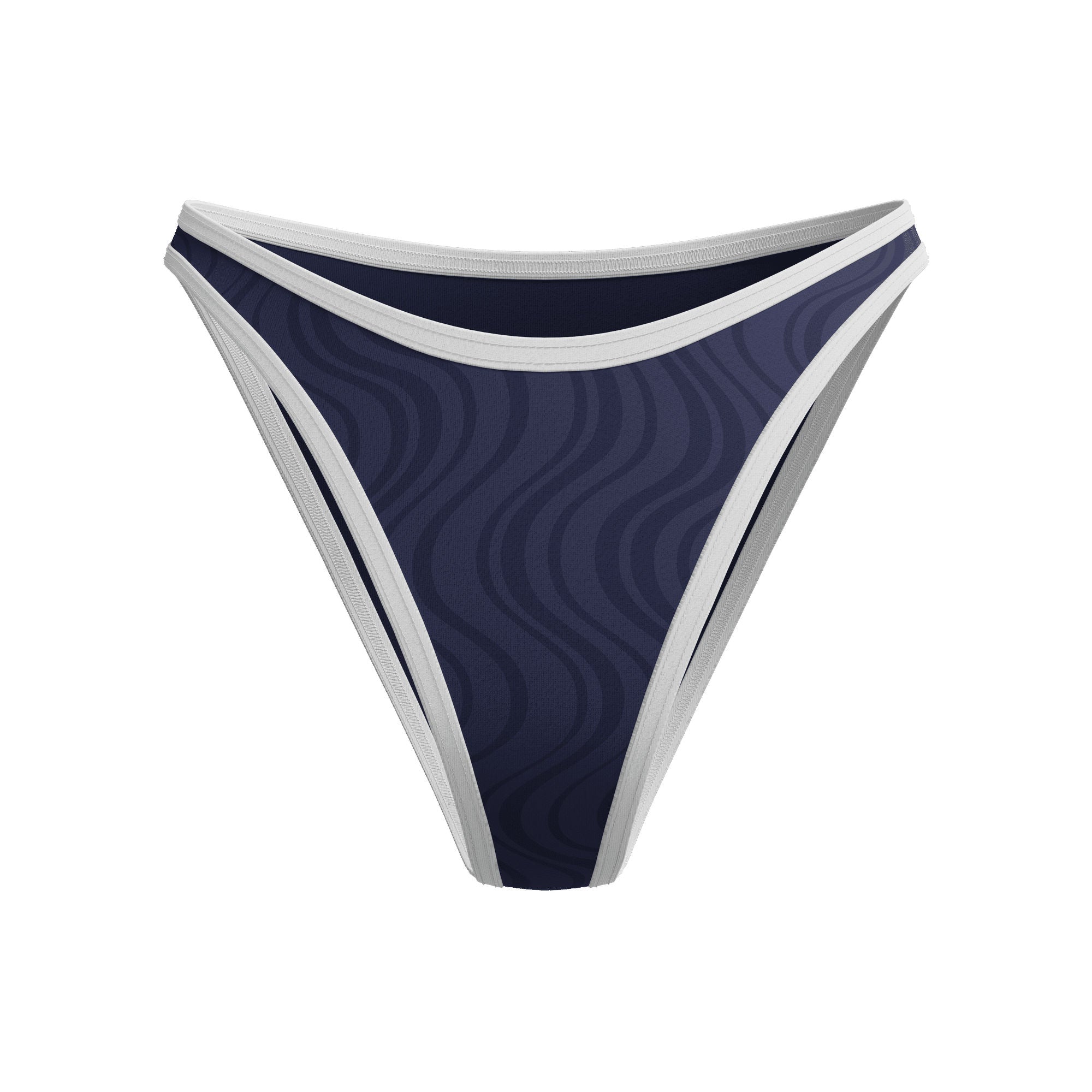 Texture Scoop Damen Bikinihose | Navy