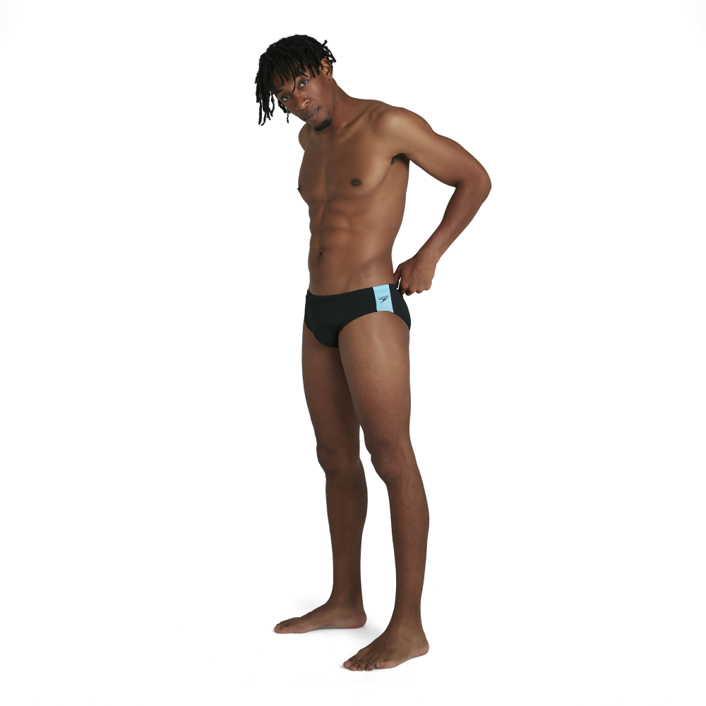 Boom Logo Splice 7cm Herren Badeslip | Schwarz