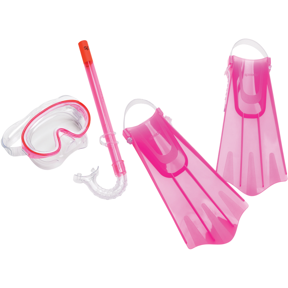 Kids AQ Mask Snorkel Fin Set Schwimmbrille | Pink